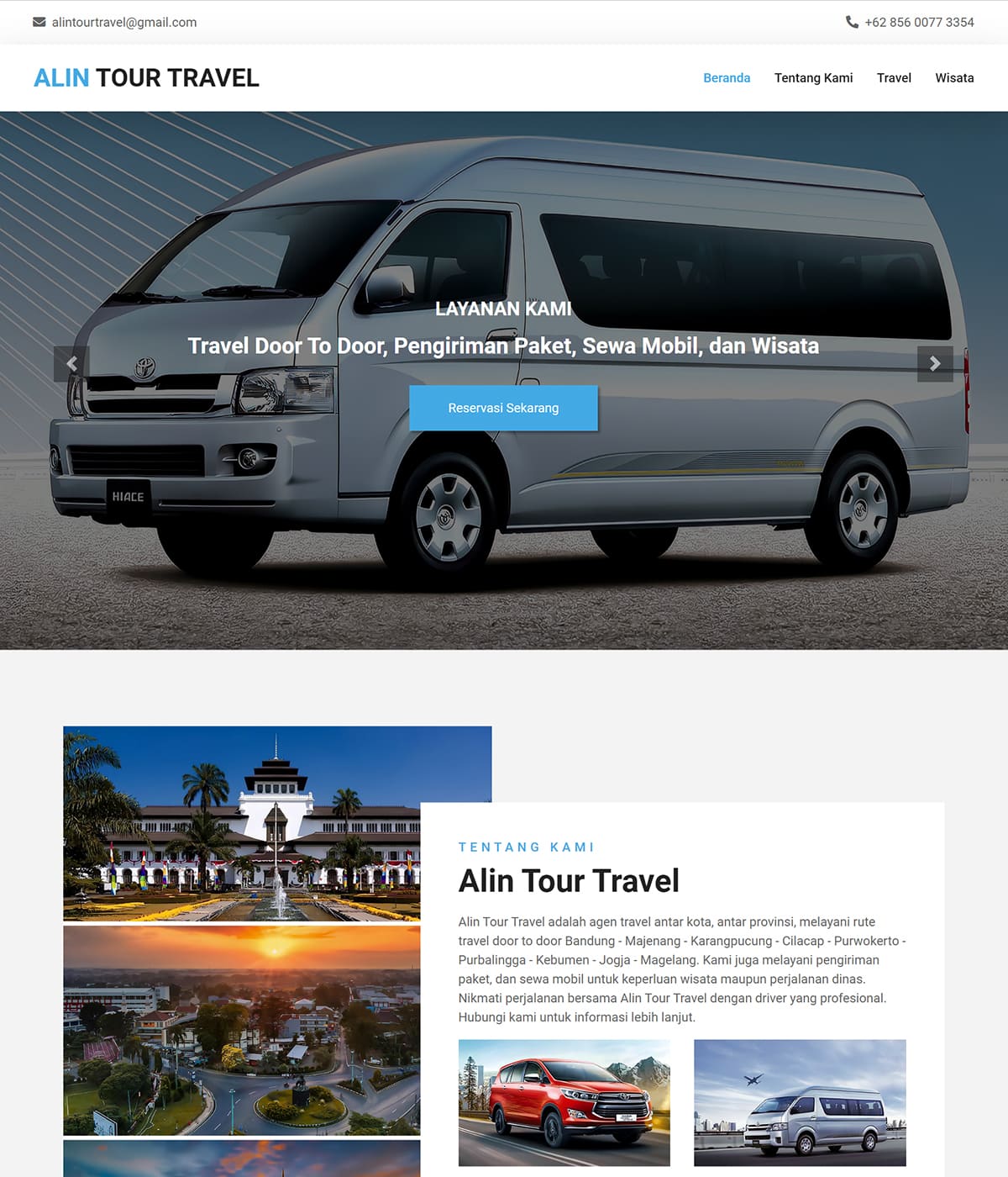 Website Tour Travel