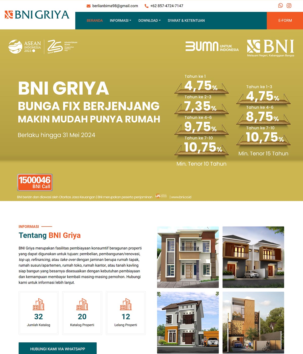 Website BNI Griya