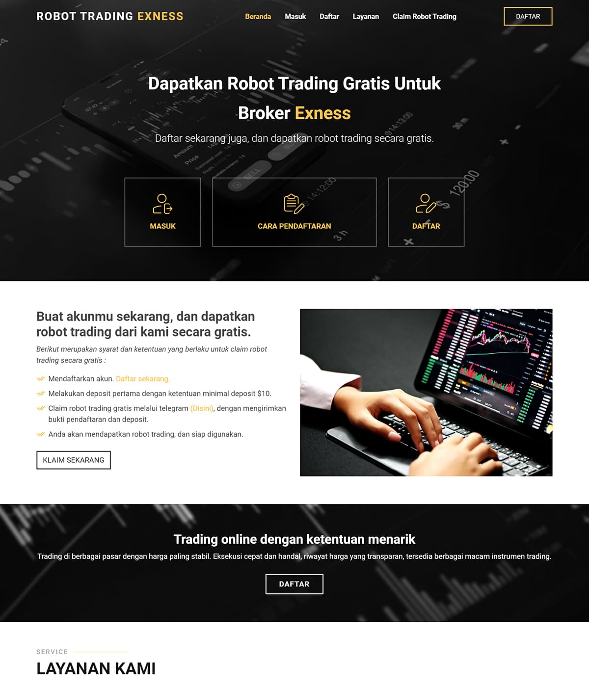 Website Robot Trading